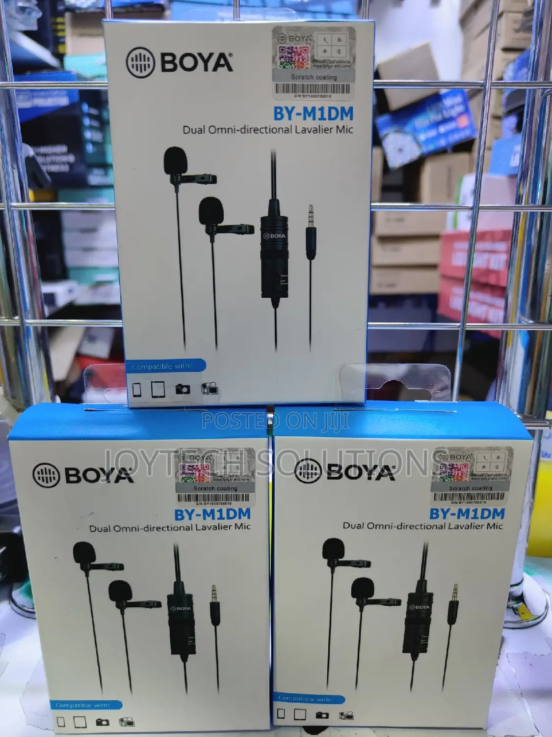 Dual BOYA -M1d1 Wire Microphone ( BOYA )
