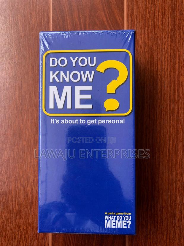 Do You Know Me Card Game - main view