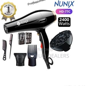 Black HD-77C Nunix Blowdry With Accesories - thumbnail 2