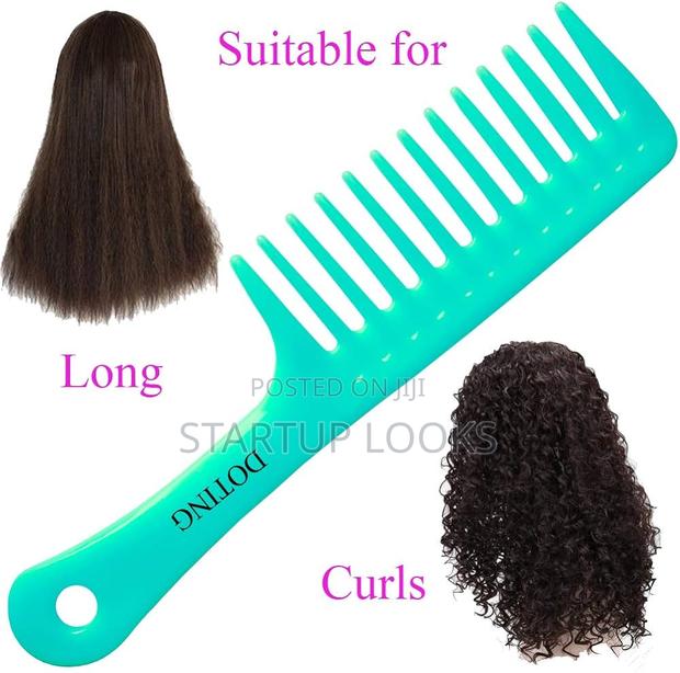 4 PCS Hair Detangling Comb Wide Tooth Comb - thumbnail 3