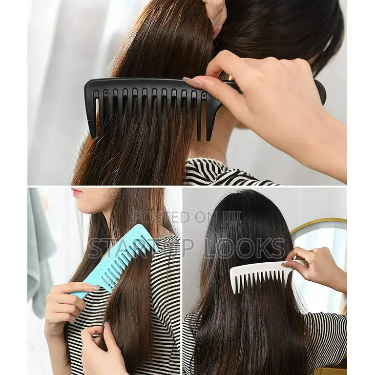 4 PCS Hair Detangling Comb Wide Tooth Comb