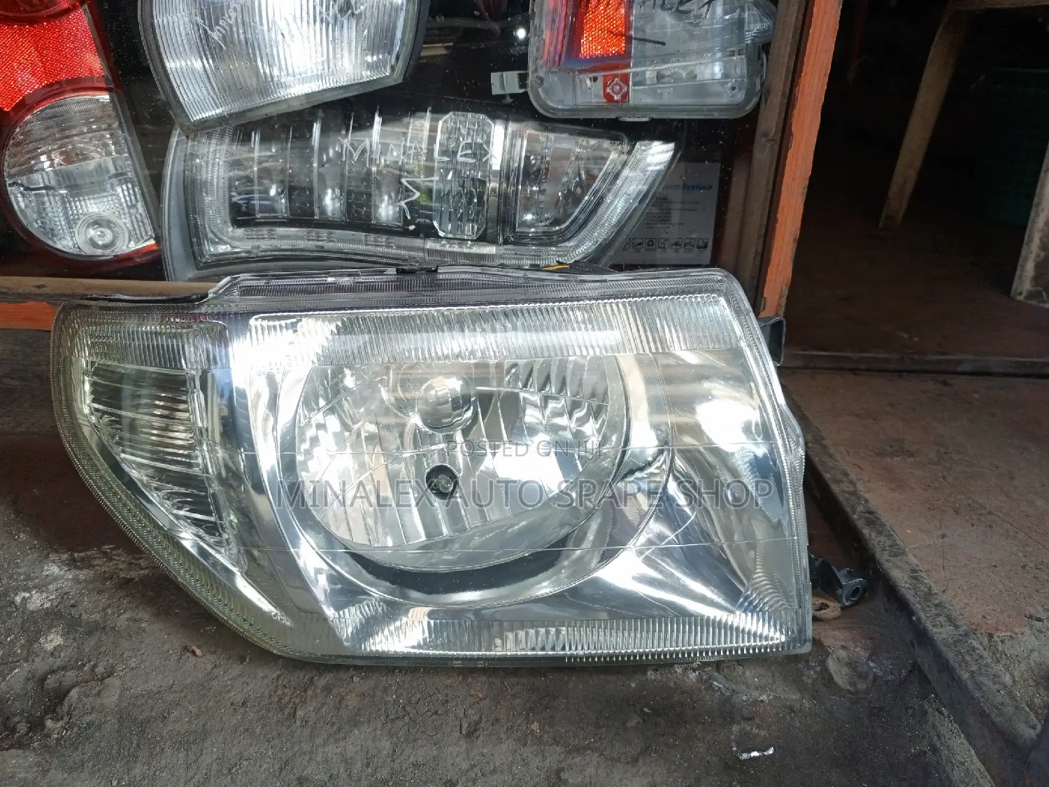Mitsubishi Pajero IO Headlights Clear Reflector