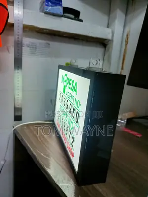 Mpesa Agent Number Sign With Lights