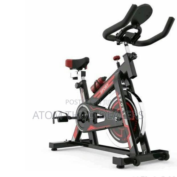 Black Spine Bike With LCD Display - main view
