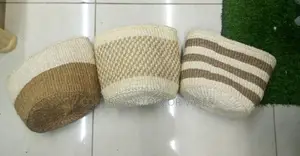 Brown White Baskets