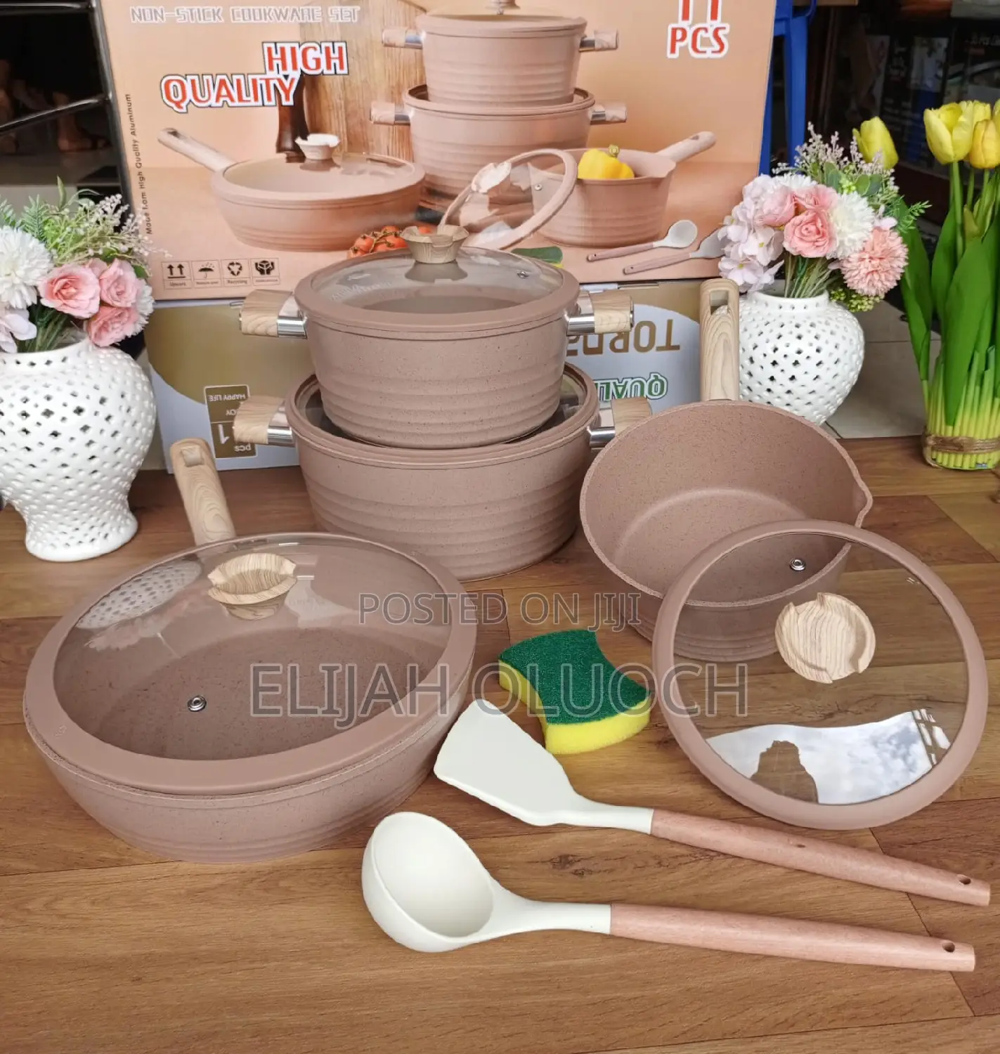 11pcs Nonstick Cookware Set*