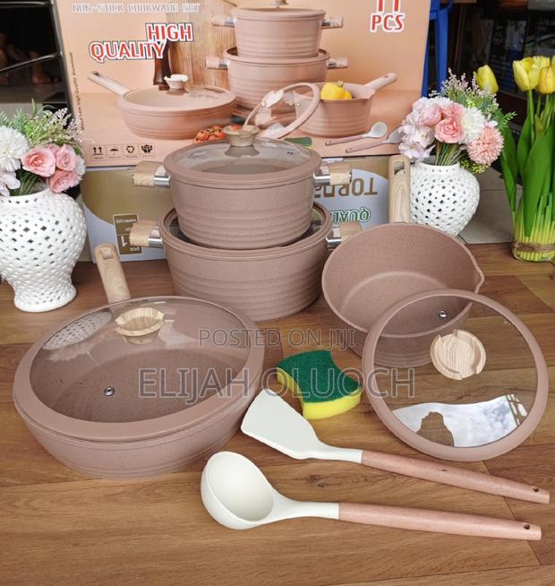 11pcs Nonstick Cookware Set* - thumbnail 2