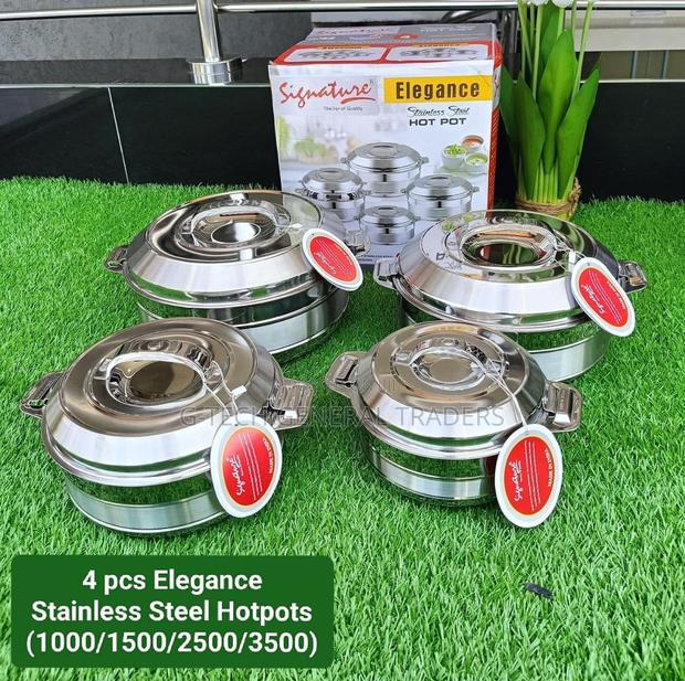 Hotpots! Stainless Steel 4pcs Elegance Hotpots