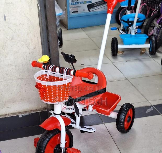Push Handle Kids Tricycle - thumbnail 3