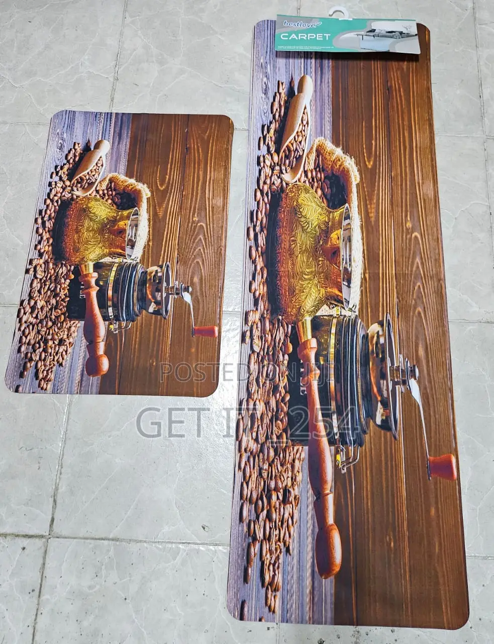 3D 2in1 Kitchen Mats Per Set Consisting 2pcs Big Size 40x120