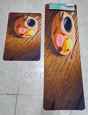 3D 2in1 Kitchen Mats Per Set Consisting 2pcs Big Size 40x120