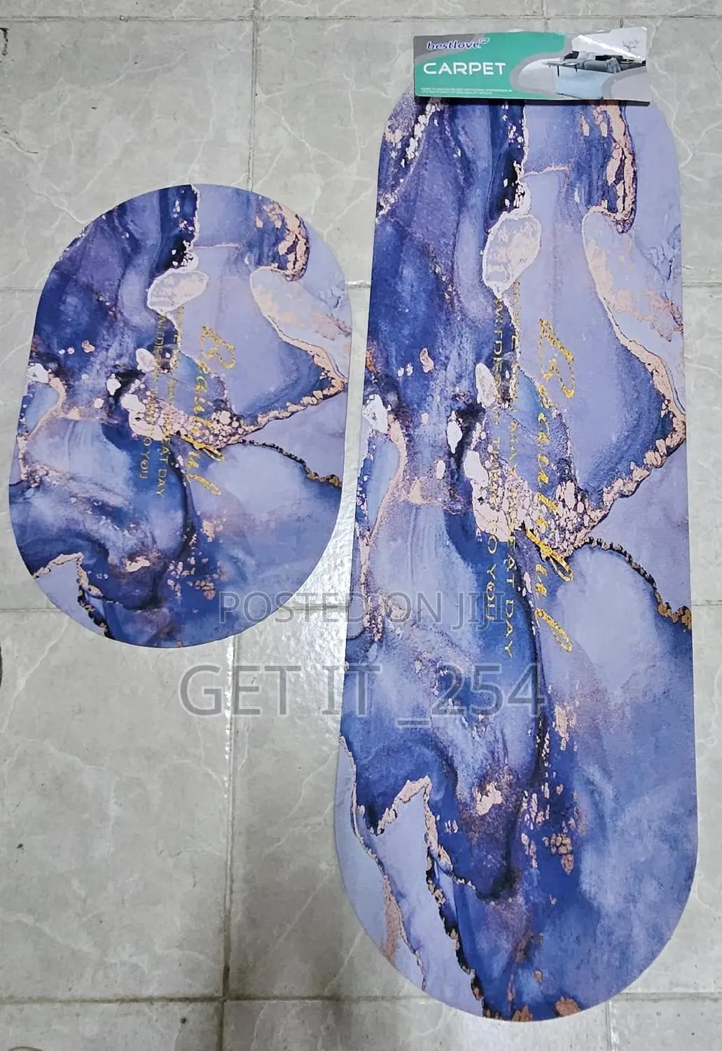 3D 2in1 Kitchen Mats Per Set Consisting 2pcs Big Size 40x120