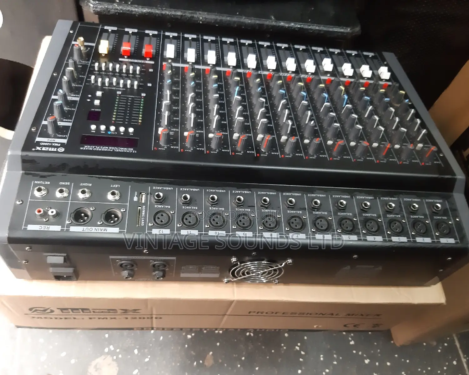 Max Powered Mixer Amplifier 12 Channel
