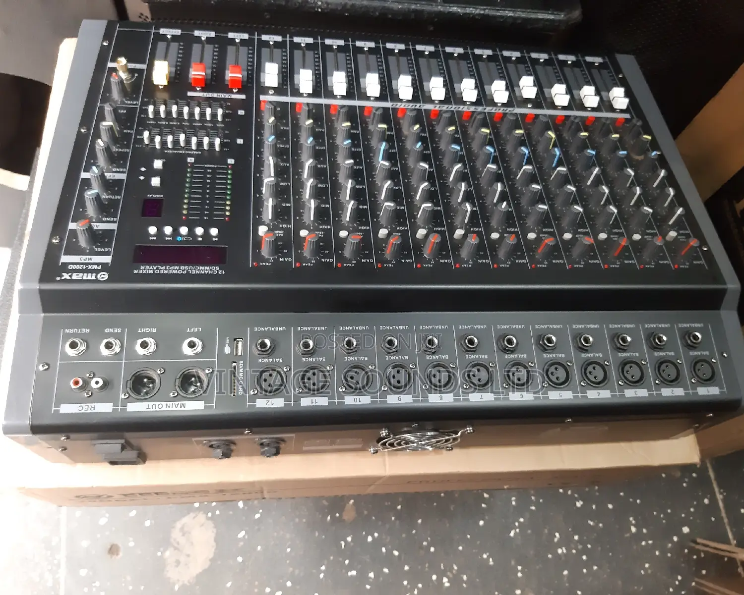 Max Powered Mixer Amplifier 12 Channel