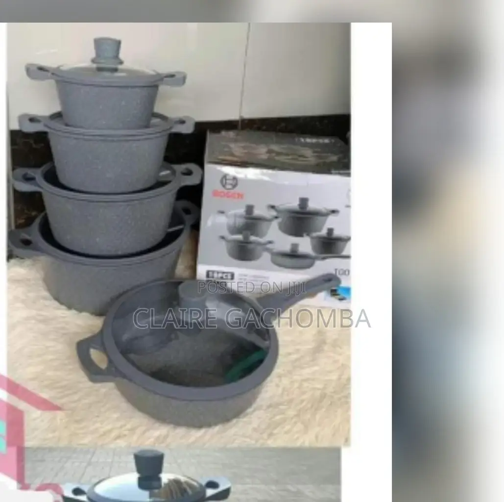10 Pieces Silicon Bosch Cookware Set All Colours