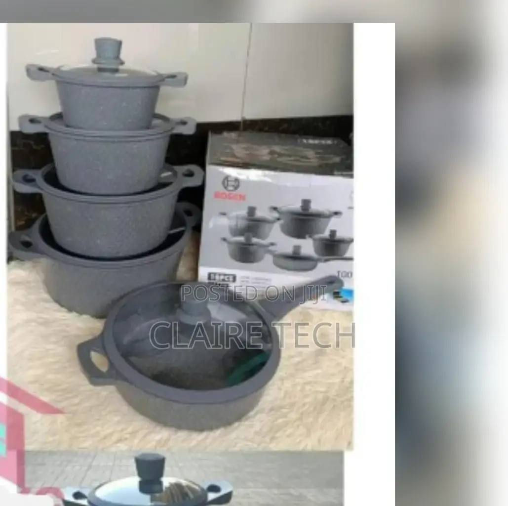 10 Pieces Silicon Bosch Cookware Set All Colours