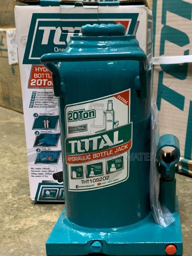 20T Total Adjustable Height Hydraulic Bottle Jack