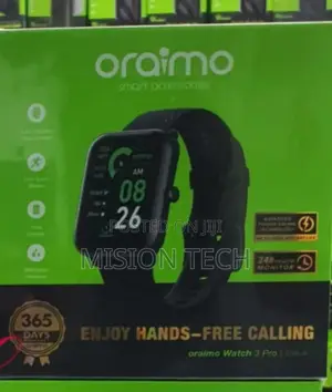 Oraimo OSW-34 Watch 3 Pro BT Call Touch Screen Smart Watch