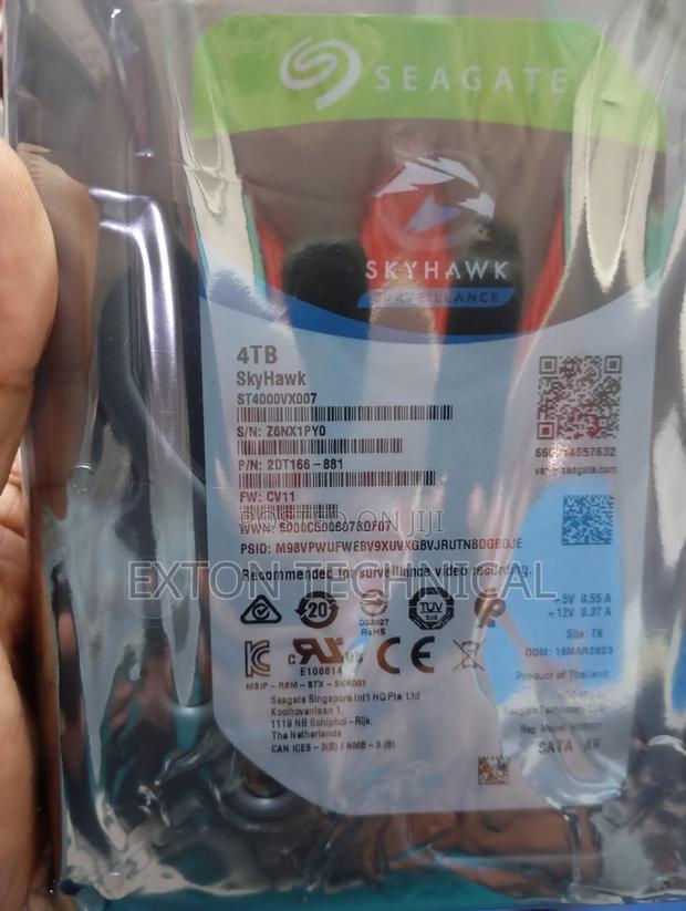 4tb Hard Disk Drive Sea Gate Surveillance 4tb