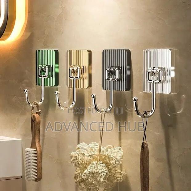 10pcs Pack Acrylic Seamless Sticky Hooks - thumbnail 6