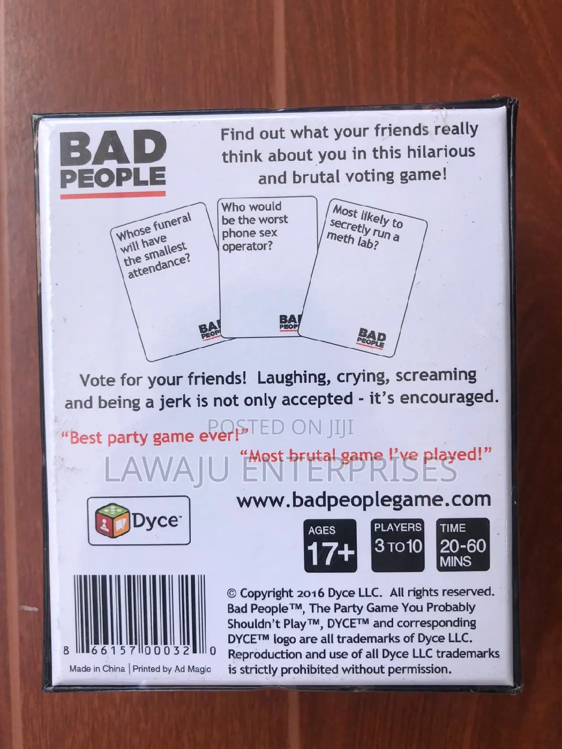 Hilarious Party Game-Bad People