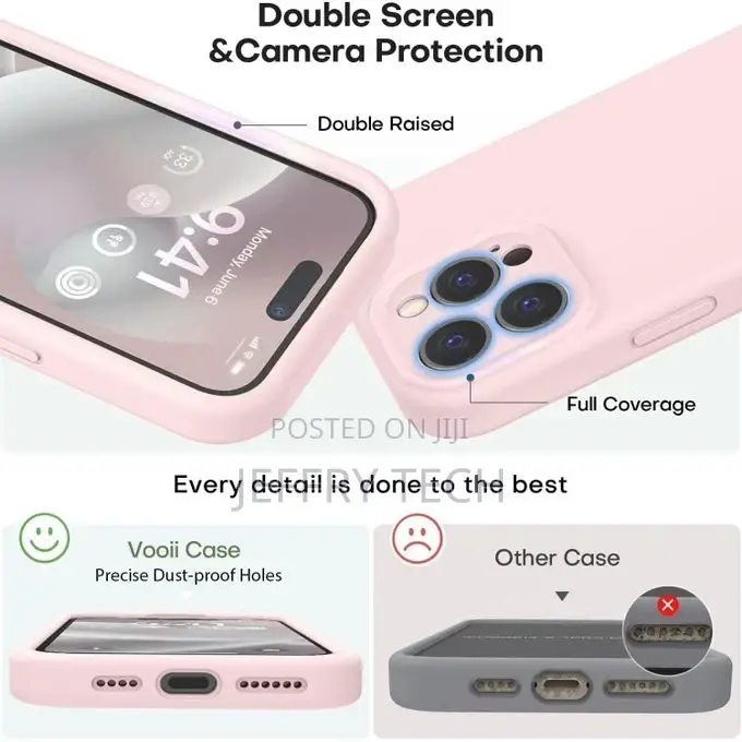 Silicone Case Cover for iPhone 15 Pro