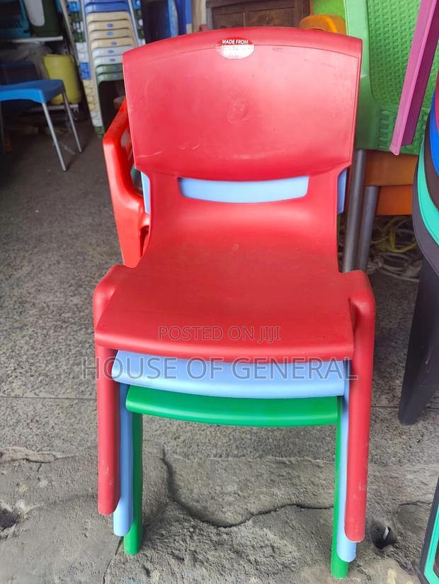 Kids Armless Plastic Chair - main view