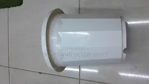 White Planters Plastic