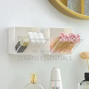 2pc Wall-Mounted Flip-Top Storage Box