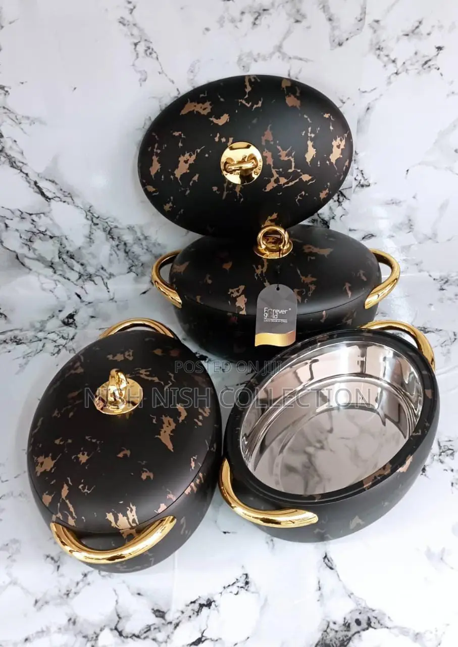 Oval High Quality Luxurious MARBLE Insulated Hotpots