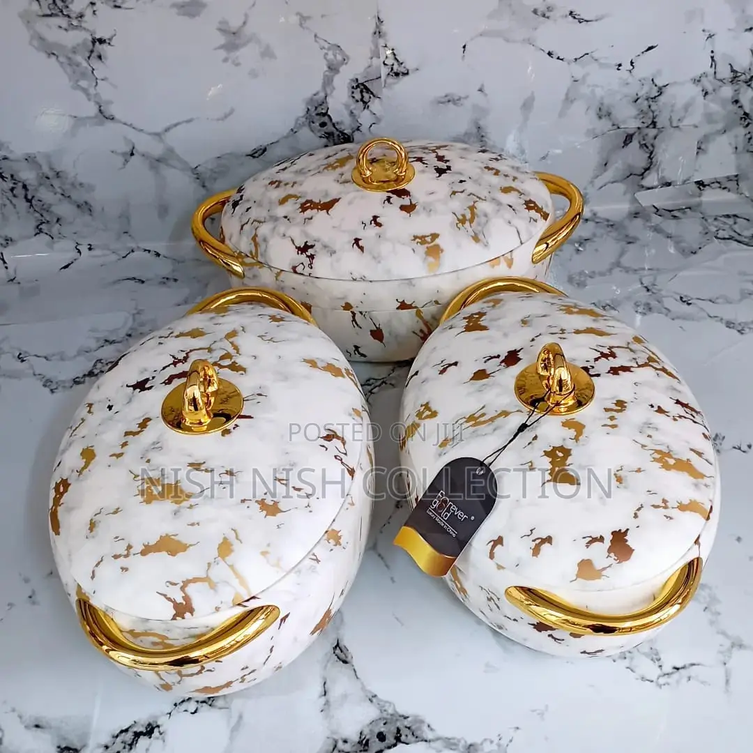 Oval High Quality Luxurious MARBLE Insulated Hotpots