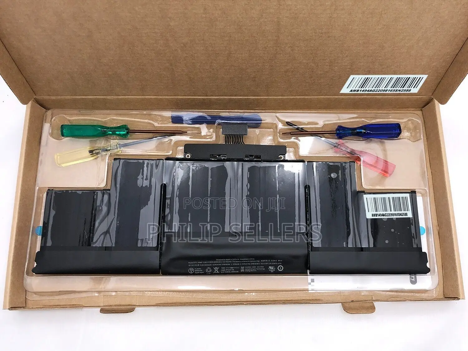 Battery A1494 for Macbook Pro 15" A1398 Retina Late2013 Mid2