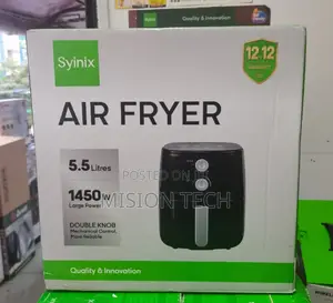 5.5 LTRS Syinix Brand New Airfryer