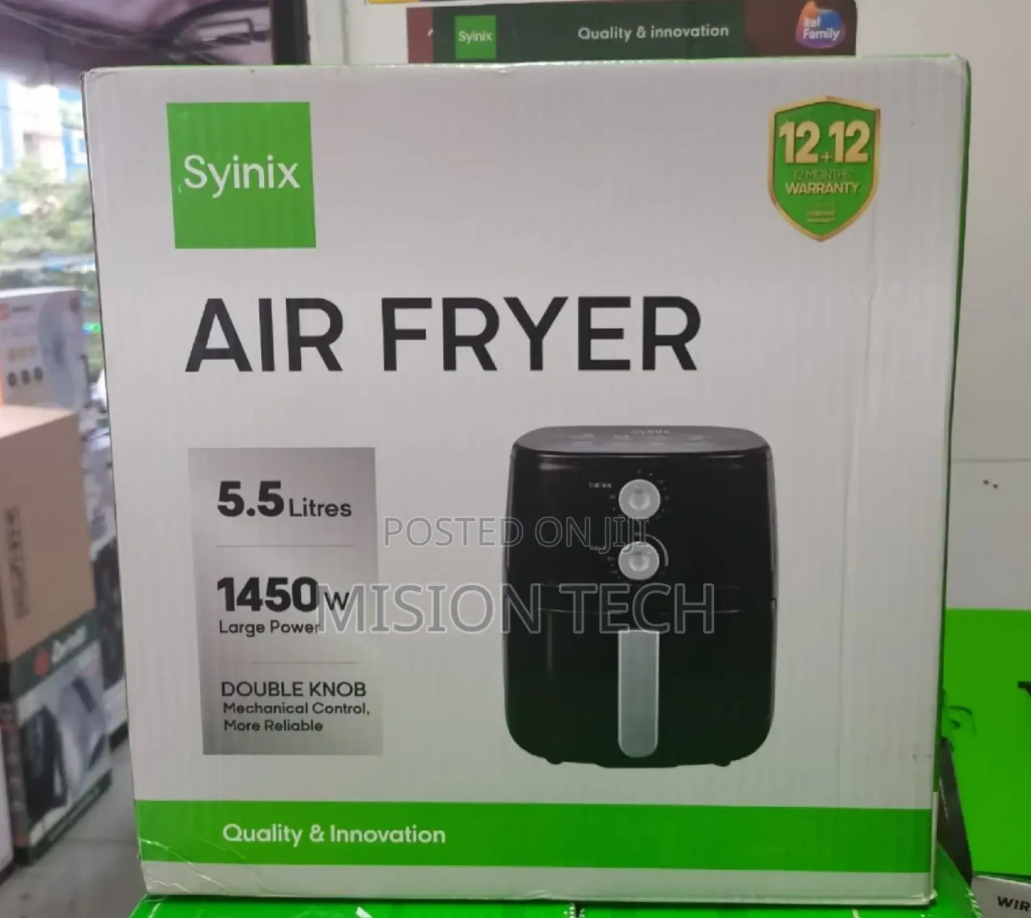 Electric Syinix 5.5 LTRS Air Fryer