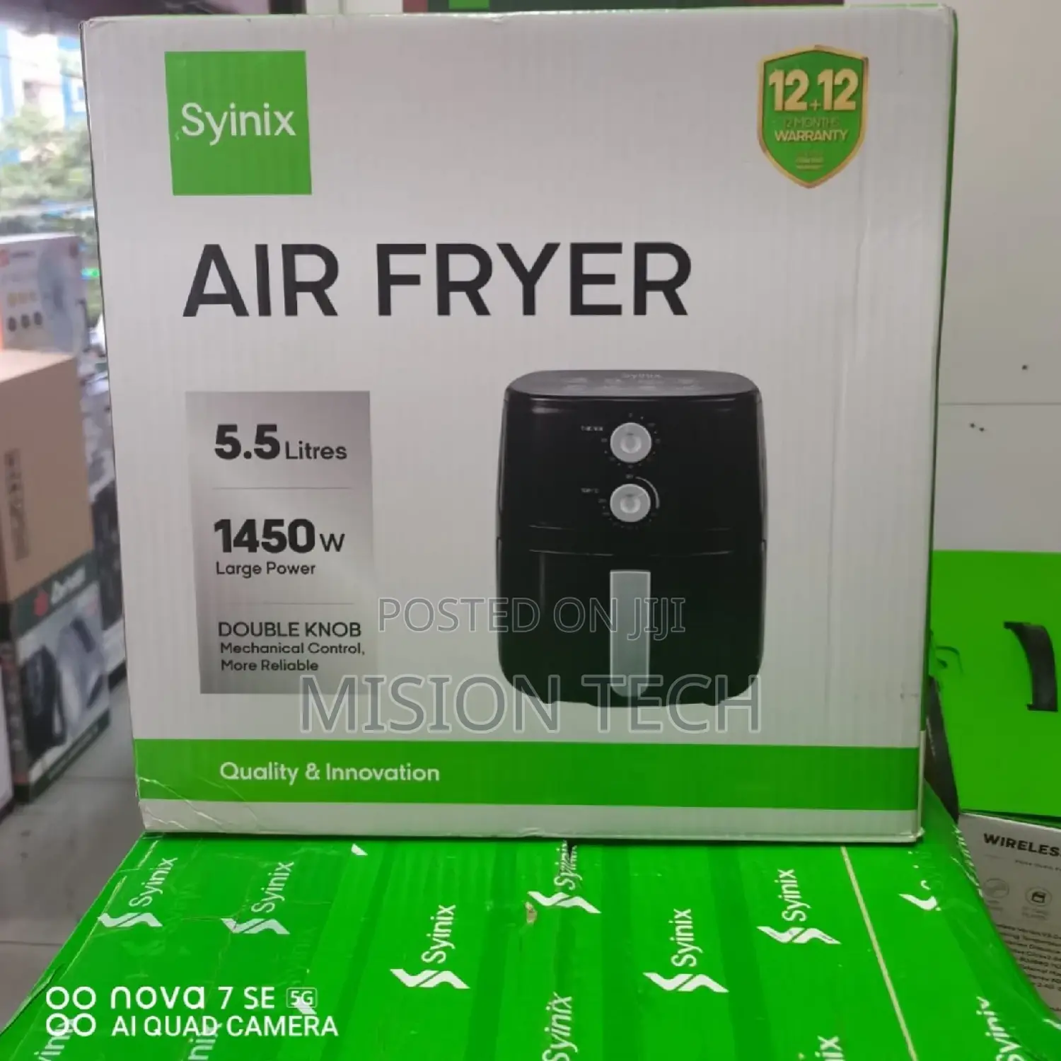 Automatic Syinix Air Fryer 5.5 LTRS