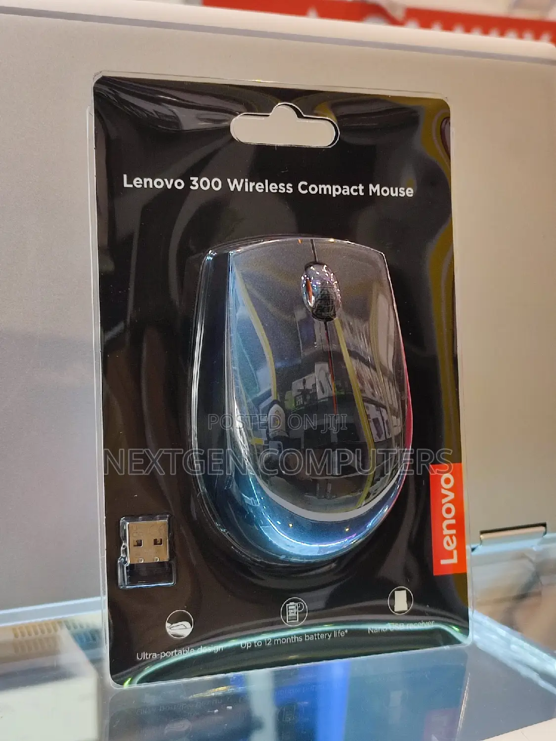 Lenovo 300 Wireless Compact Mouse - Ultra Portable Design