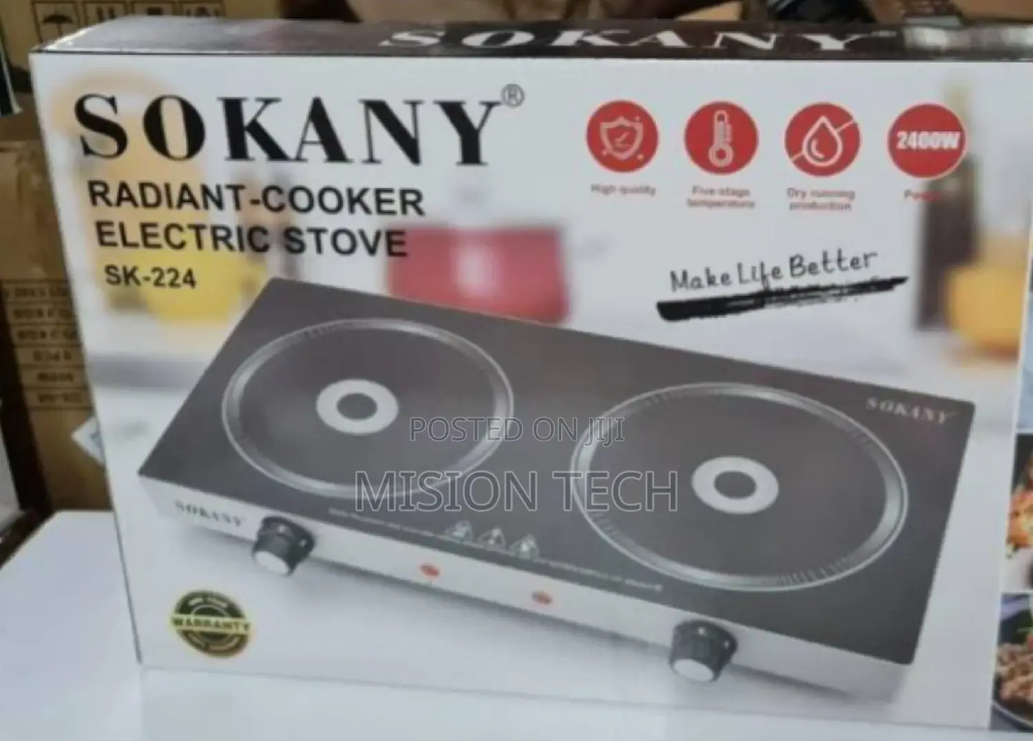 Sokany Double Plate Induction Cooker