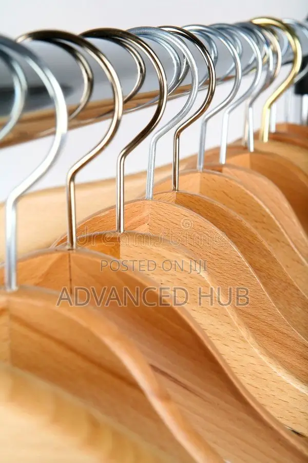 10pcs Wooden Bamboo Clothes Hanger