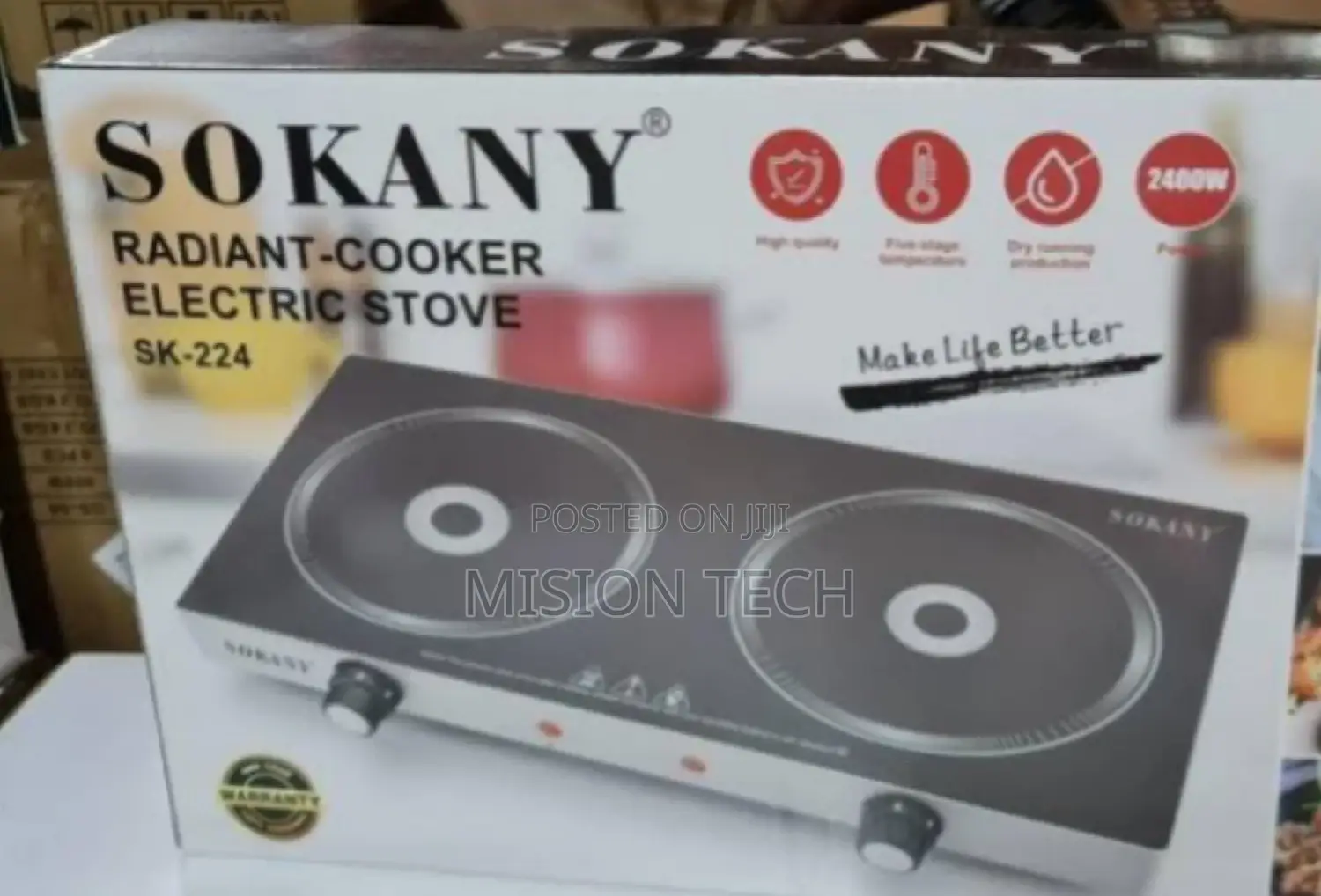 Sokany Stainless Double Electric Induction Cooker