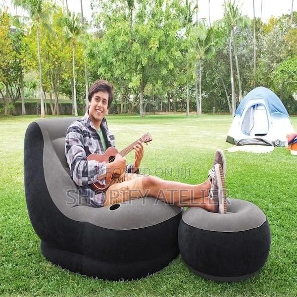 Intex Inflatable Sofa With Foot Rest and Pump  - main view