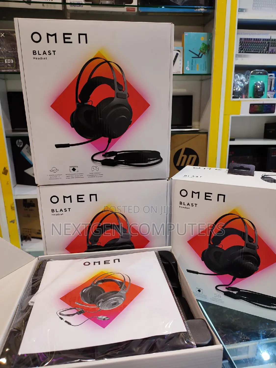 Omen Blast Gaming Headphones With 7.1 Virtual Surround.
