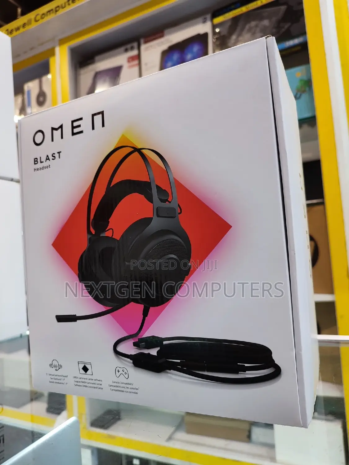 Omen Blast Gaming Headphones With 7.1 Virtual Surround.