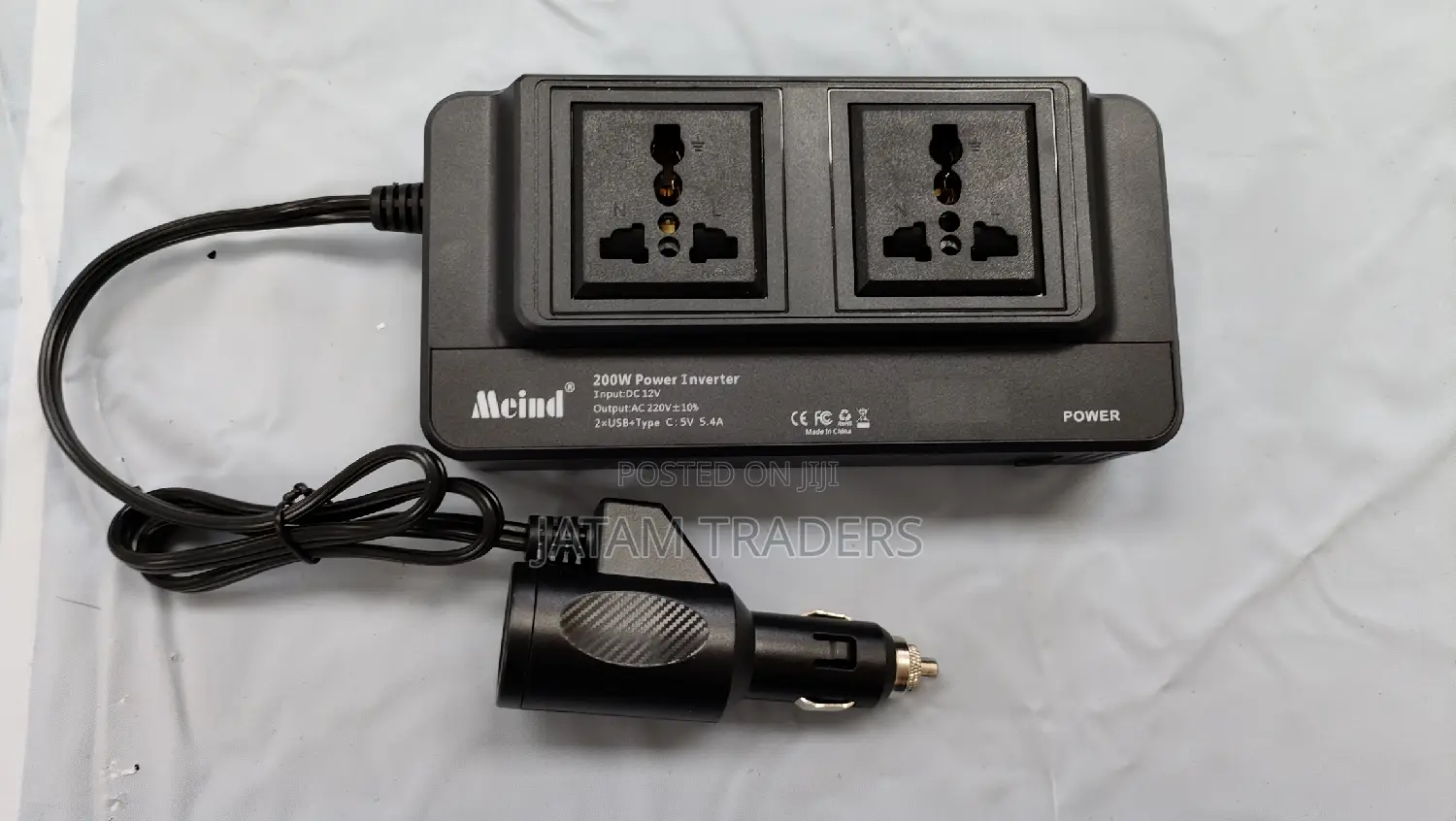 200 Watts Car Inverter With 2usb N Type C Port