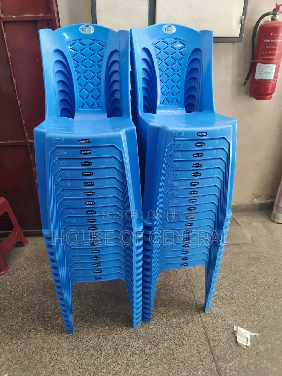 Strong Armless Kenpoly Plastic Chairs