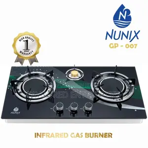 Nunix 3 Burner Infrared Gas Burner Cooker