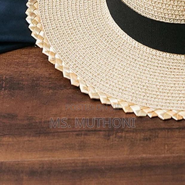 Party Black Bow Homburg Ladies Solid Paper Braid Straw Hat - thumbnail 5