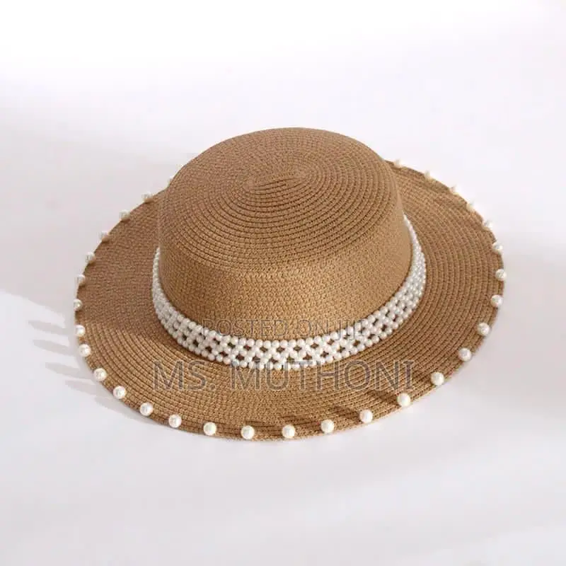Party Black Bow Homburg Ladies Solid Paper Braid Straw Hat