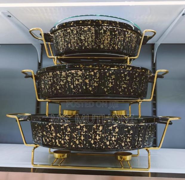 *Ceramic Food Warmers Set *Sizes;* 3.8ltrs,2.8ltrs 1.8ltrs
