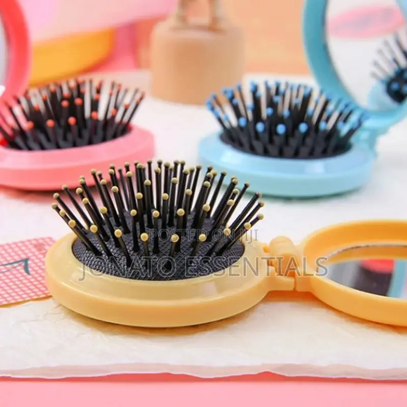 Mini Foldable Mirror and Hair Comb