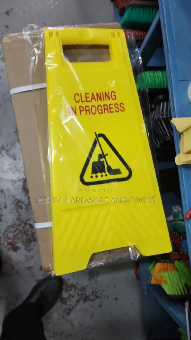 Cleaning in Progress Sign - main view